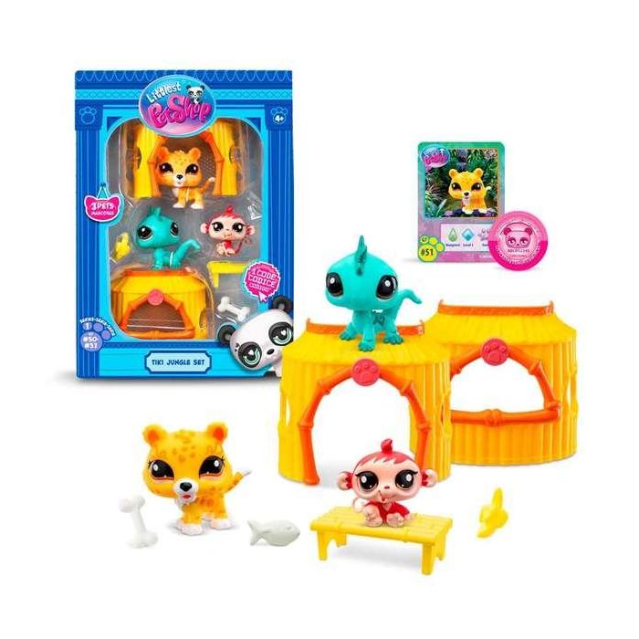 Set figura littlest pet shop tiki jungle. 17,8x20,3x6,35 cm 3