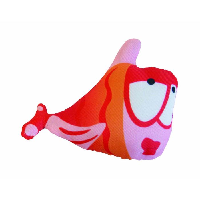 Gloria Guppys Juguete para Gato Pez con Plumas y Catnip de Lona para Jugar Lanzar o Solo 4