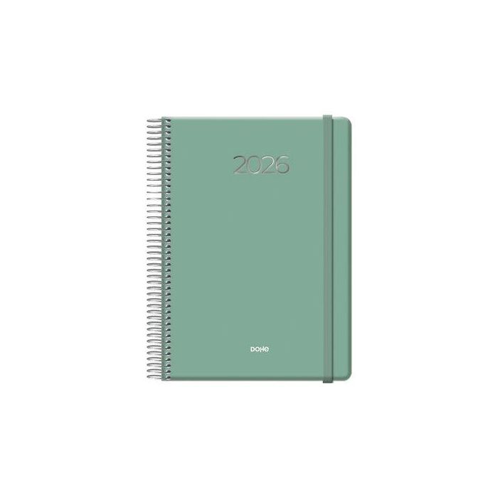Agenda Anual (2026) Dohe Denver Espiral Tapa Extra Con Goma 150X210 D/P Verde