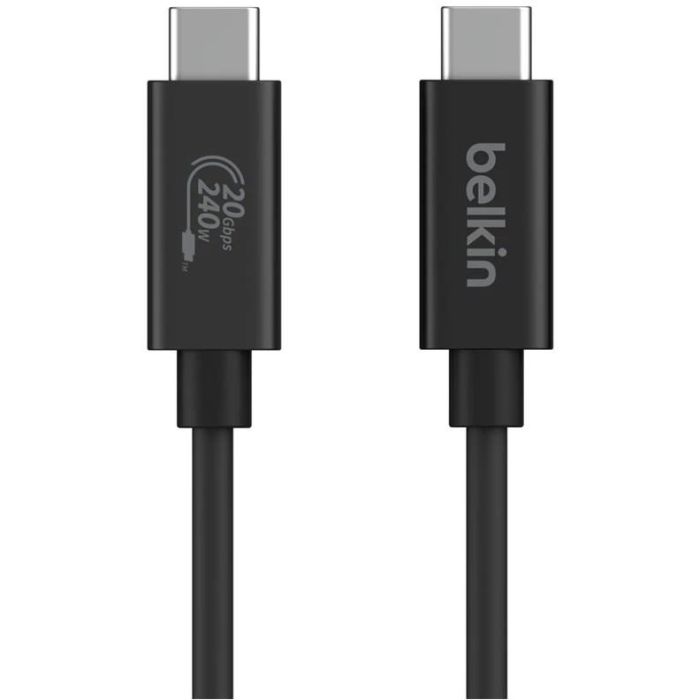 Belkin INZ004BT2MBK Cable USB4 USB-C/USB-C 240W 20 Gbit/s 2m Negro 1
