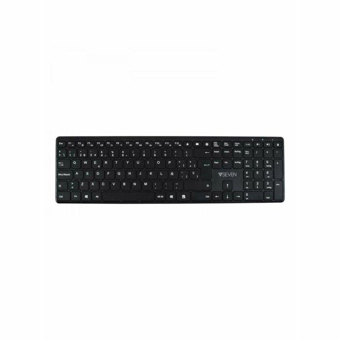 Teclado Bluetooth V7 KW550 BT Negro Qwerty Español Teclado Bluetooth V7 KW550 BT Negro Qwerty Español