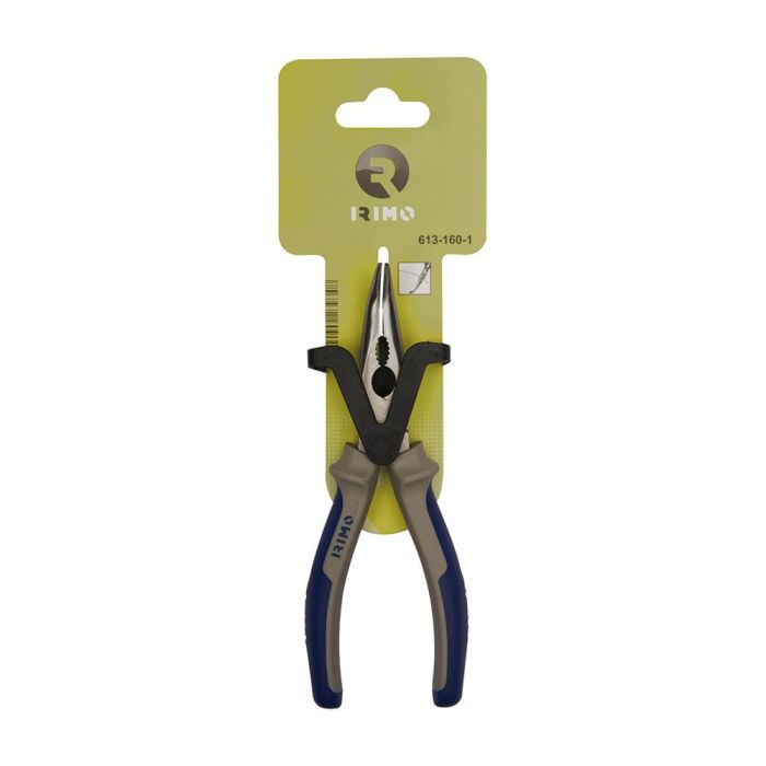 Irimo Alicates de boca semi redonda curva 200 mm con filo de corte templado y mangos de agarre suave 1