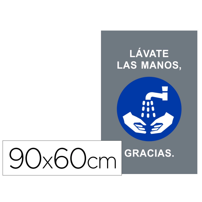 Novus dahle Alfombra de suelo Novus lavate las manos gracias fondo gris 90x60 cm 0 Novus dahle Alfombra de suelo Novus lavate las manos gracias fondo gris 90x60 cm 0