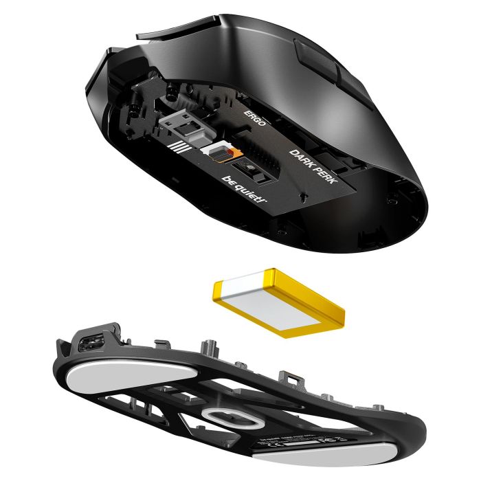 be quiet! Dark Perk Ergo Gaming Maus, Ratón Gaming Inalámbrico/Alámbrico 32000 DPI 0.125ms RGB PixArt PAW3950 USB-C Recargable 110h Negro 5 be quiet! Dark Perk Ergo Gaming Maus, Ratón Gaming Inalámbrico/Alámbrico 32000 DPI 0.125ms RGB PixArt PAW3950 USB-C Recargable 110h Negro 5