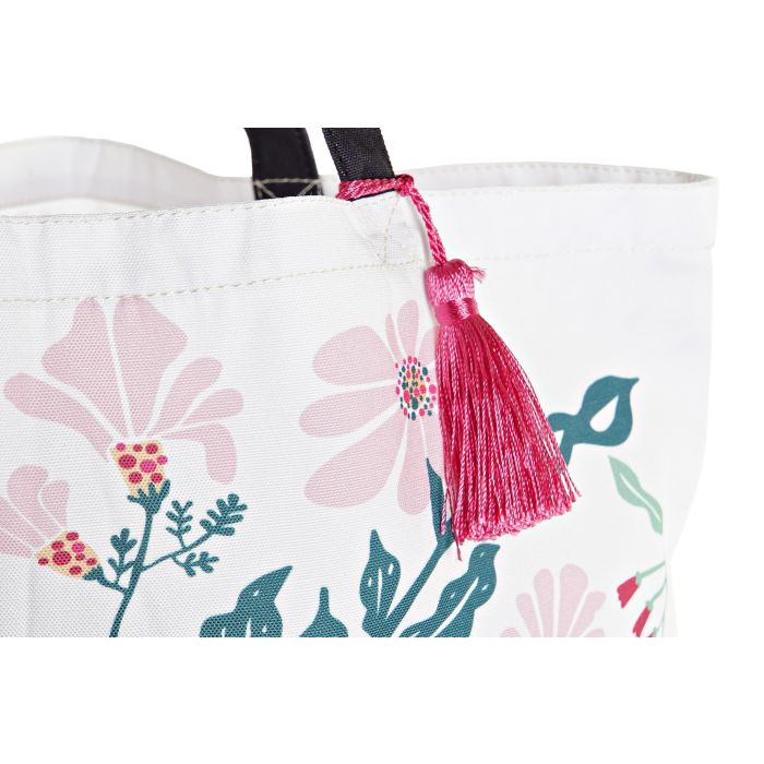 DKD Home Decor Bolsa Moderno Blanco Beige Nylon Poliester 15 x 66 x 43 cm (12 Unidades) 3