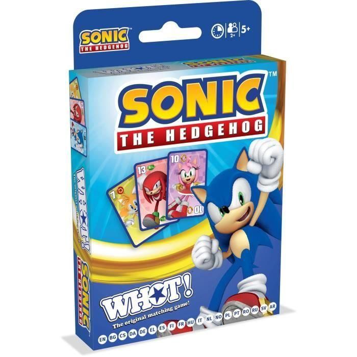 ¡Guau! Sonic the Hedgehog - Juego de cartas - WINNING MOVES - Juego de cartas en colores Sonic para toda la familia.