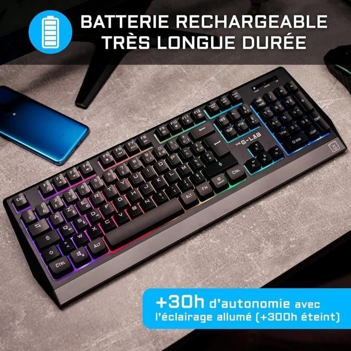 Teclado inalámbrico para juegos THE G-LAB KEYZ TUNGSTEN - Francés - AZERTY 3 Teclado inalámbrico para juegos THE G-LAB KEYZ TUNGSTEN - Francés - AZERTY 3