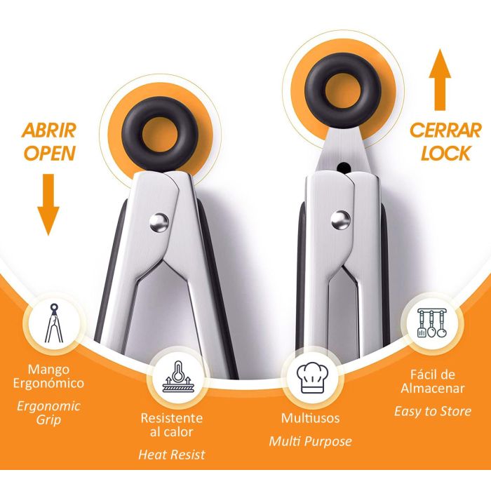 Privilege Pinzas de Cocina de Acero 28.5 cm (24 Unidades) 3