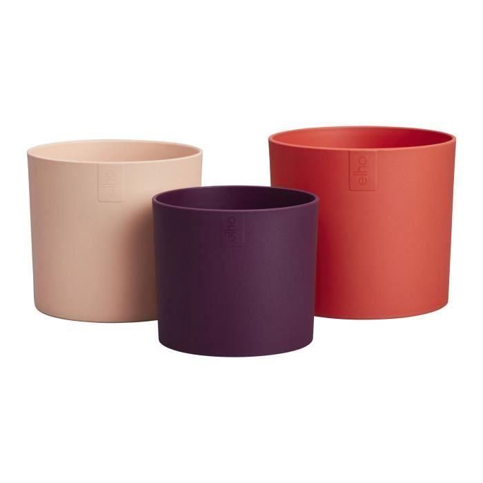 Maceta - Elho - Lex Pott - Set 14 - Rojo Rosa Morado - L 14 x An 13,8 x Al 12 cm - Interior - 100% reciclado 1 Maceta - Elho - Lex Pott - Set 14 - Rojo Rosa Morado - L 14 x An 13,8 x Al 12 cm - Interior - 100% reciclado 1