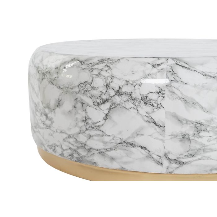 DKD Home Decor Mesa Centro Moderno Blanco Dorado 119 x 119 x 45 cm 3 DKD Home Decor Mesa Centro Moderno Blanco Dorado 119 x 119 x 45 cm 3