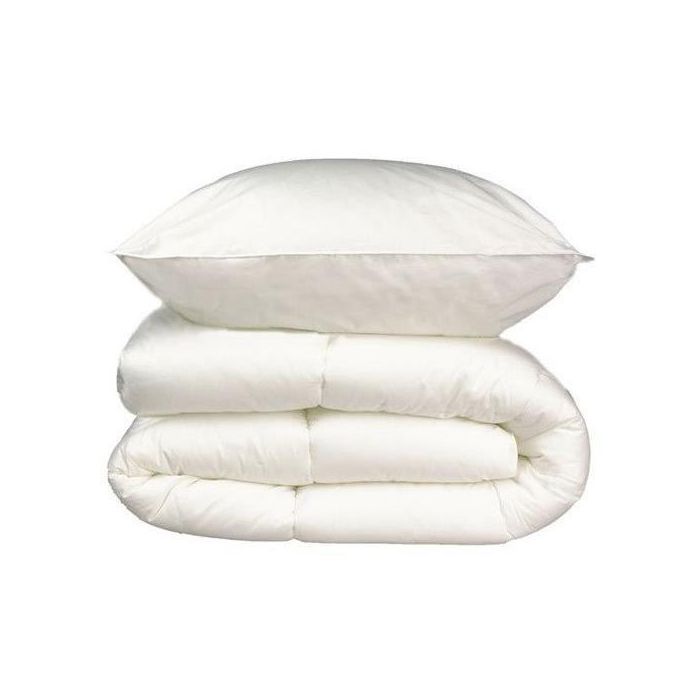 Paquete de ropa de cama de microfibra - 1 edredón cálido 140x200 cm + 1 almohada 60x60 cm blanco Paquete de ropa de cama de microfibra - 1 edredón cálido 140x200 cm + 1 almohada 60x60 cm blanco