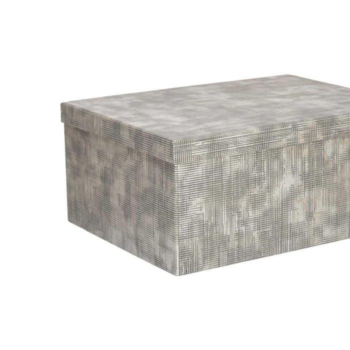 Set 10 Cajas de Cartón Rectangular Antracita con Rayas Pincello 37x16x29 cm (2 Unidades) 2 Set 10 Cajas de Cartón Rectangular Antracita con Rayas Pincello 37x16x29 cm (2 Unidades) 2