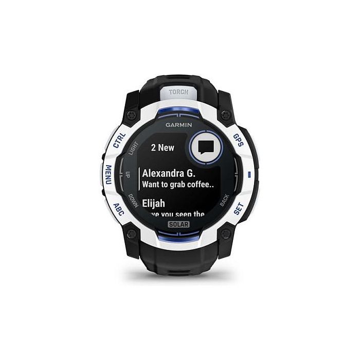 Garmin Instinct 3 Solar GPS Reloj Inteligente para Deporte 50mm Blanco Unisex con Carga Solar y GPS 5