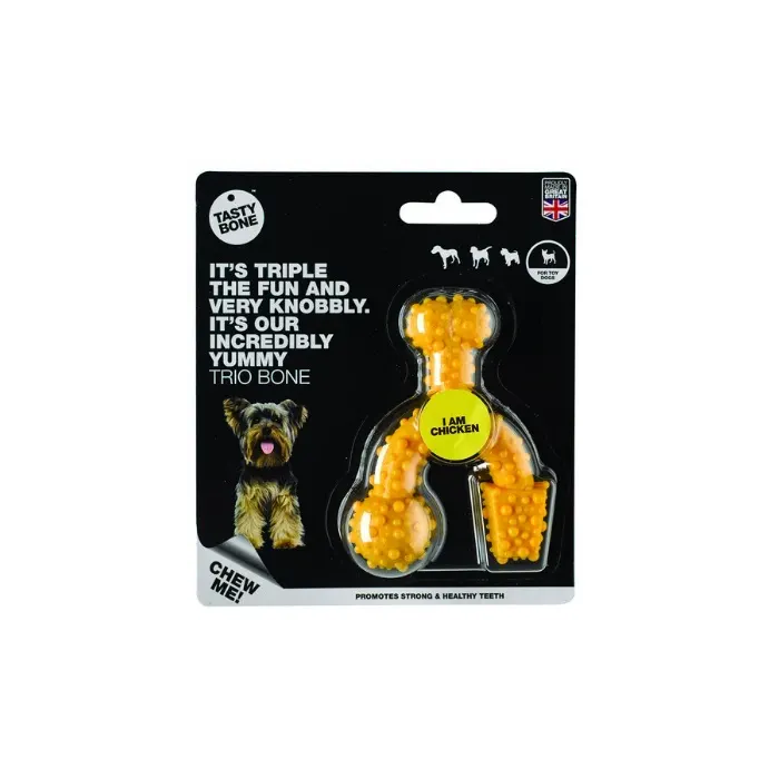 Tasty Bone Juguete para Perros Trio Bone Pollo