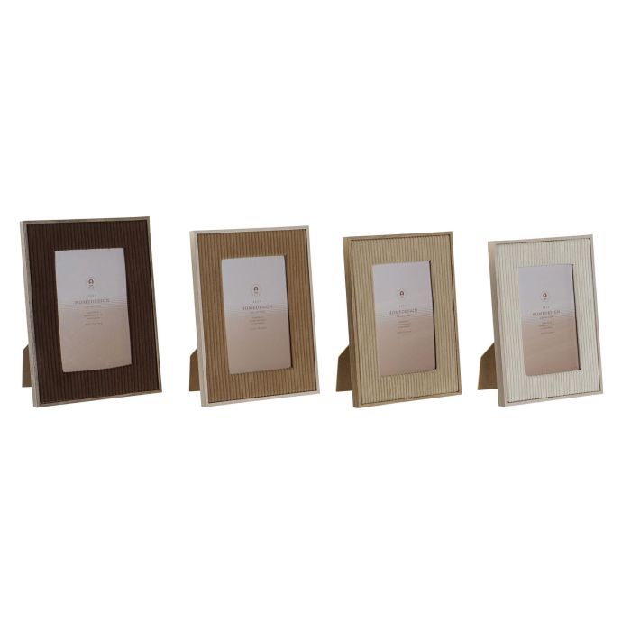 Marco Foto 13X18 Moderno DKD Home Decor Beige Marron 2 x 24 x 19 cm (4 Unidades)