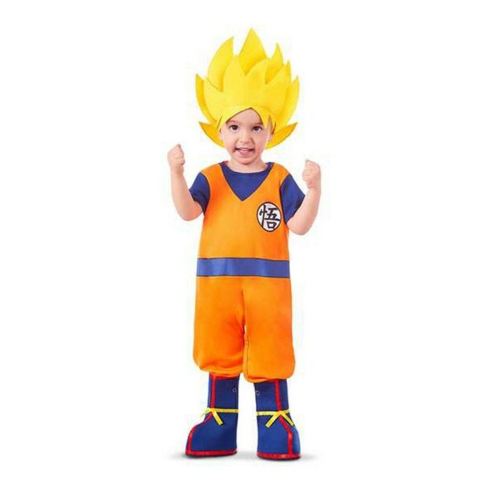Disfraz goku baby con body, peluca textil y cubre botas talla 7-12 m 3 Disfraz goku baby con body, peluca textil y cubre botas talla 7-12 m 3