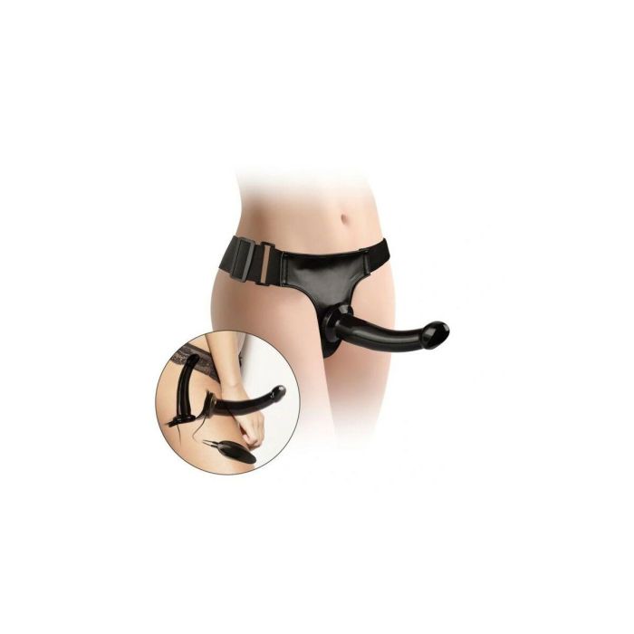 Consolador con arnés VSCNOVELTY Negro 17,8 cm 4 Consolador con arnés VSCNOVELTY Negro 17,8 cm 4