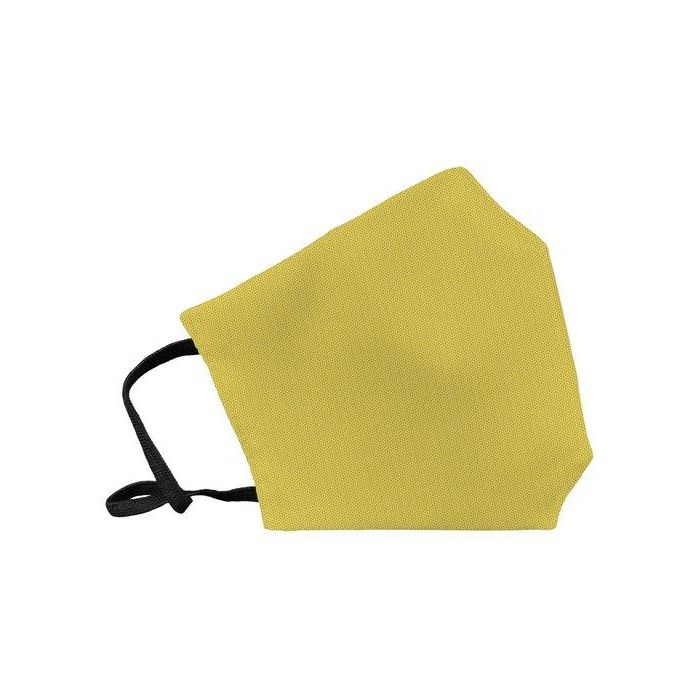 Mascarilla De Proteccion Reutilizable Fuli Grande Talla L Braid Amarillo