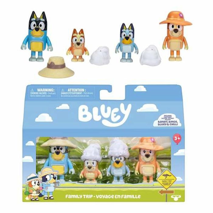 Figura bluey pack de 4 figuras con diferentees temas. 6 cm - modelos surtidos 2 Figura bluey pack de 4 figuras con diferentees temas. 6 cm - modelos surtidos 2