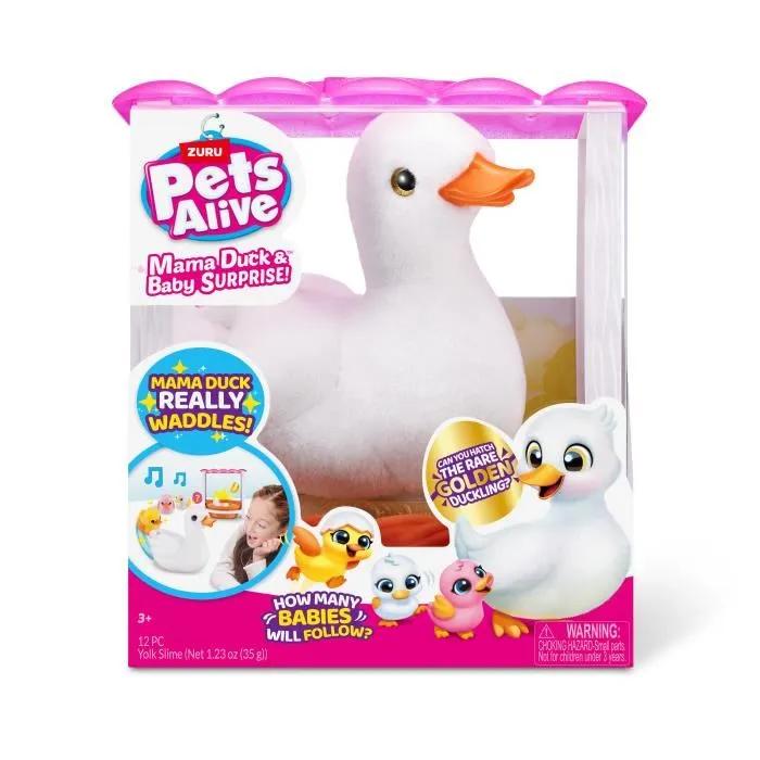 Zuru Juguete Interactivo Mama Duck ZUR4894680033351, Los Patitos Interactivos Siguen a su Madre con Sorpresas por Descubrir 1