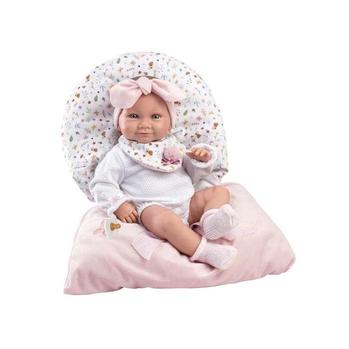 Muñeca tina recien nacida con saquito rosa sin 40cm cuerpo vinilo 5 Muñeca tina recien nacida con saquito rosa sin 40cm cuerpo vinilo 5