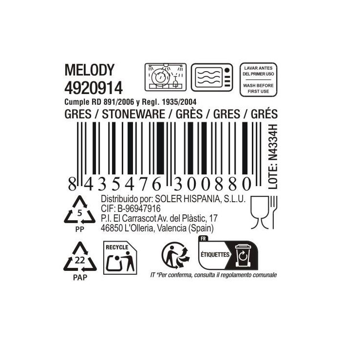 Inde Mug Jumbo 450 cc "Melody" Md 3