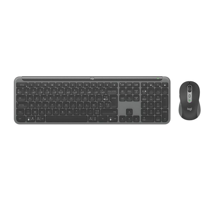 Teclado y Ratón Logitech Acero Francés Azerty Francés 1 Teclado y Ratón Logitech Acero Francés Azerty Francés 1