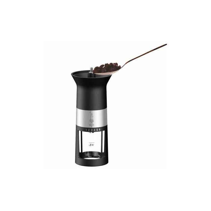 Bialetti Premium-Kaffeemühle (manuell) mit Edelstahlmahlwerk - schwarz 2 Bialetti Premium-Kaffeemühle (manuell) mit Edelstahlmahlwerk - schwarz 2