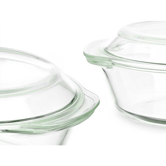 Set 3 Cacerolas Borosilicato 700 1000 1500Ml Vivalto 24X14CM (4 Unidades) 3 Set 3 Cacerolas Borosilicato 700 1000 1500Ml Vivalto 24X14CM (4 Unidades) 3