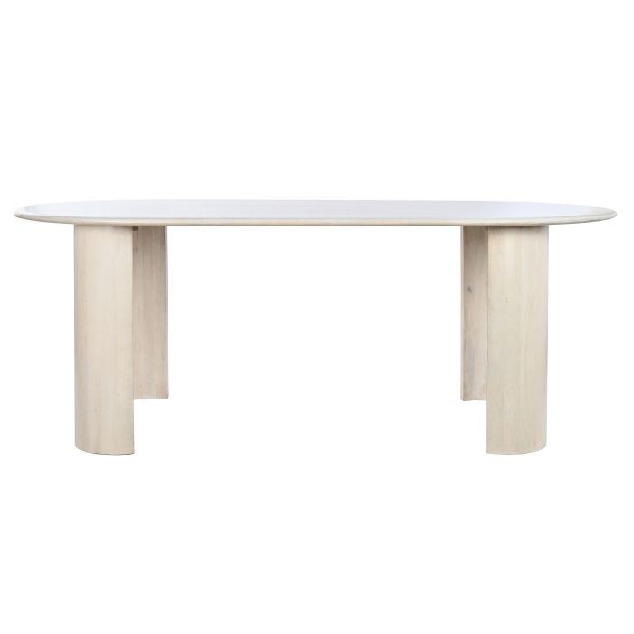 DKD Home Decor Mesa Comedor Blanco 200 x 100 x 76 cm 4