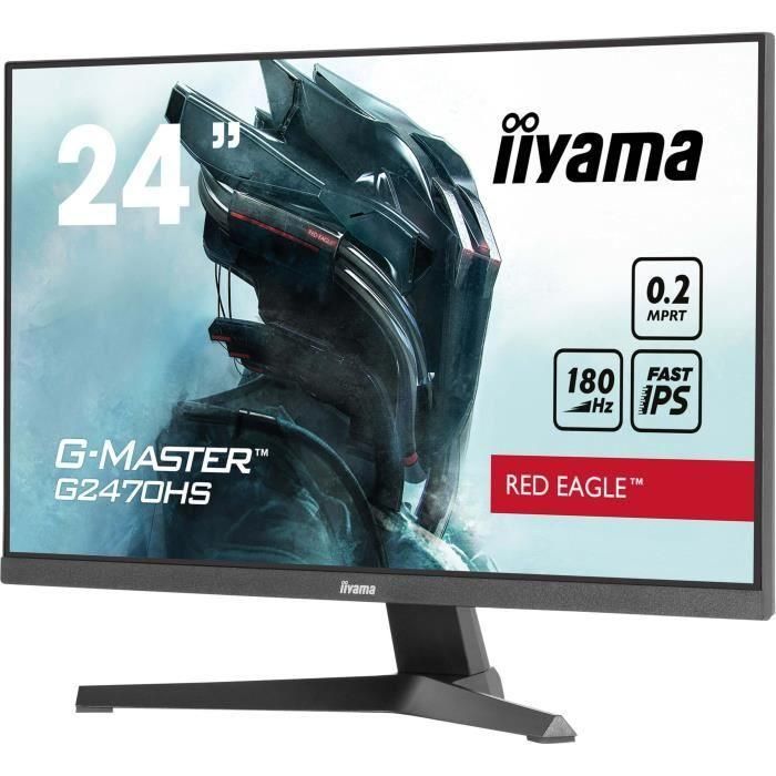 Monitor para PC - IIYAMA - G2470HS-B1 - 23,8 FHD - IPS rápido - 180 Hz - 0,2 ms - Negro 1