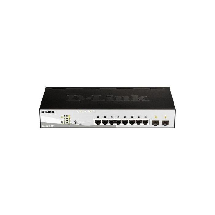 Dlink Switch Gestionado DGS-1210-08P PoE, 8 Puertos RJ45 10/100/1000 SFP Gestionado
