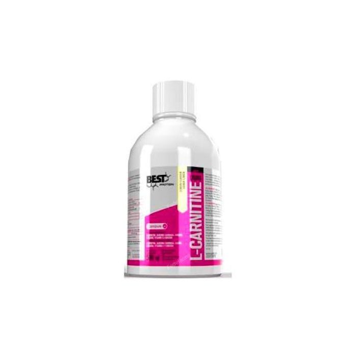 BEST PROTEIN L-Carnitina 500Ml Líquido con Garcinia Cambogia, Colina, Taurina, Vitamina C y Ginseng para Metabolismo de Grasas