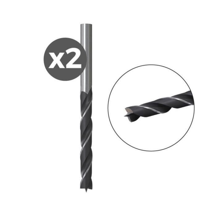 Fischer Broca Madera HB 4 mm, 2 Unidades, Acero Inoxidable para Madera y Plástico, Alta Calidad Fischer Broca Madera HB 4 mm, 2 Unidades, Acero Inoxidable para Madera y Plástico, Alta Calidad