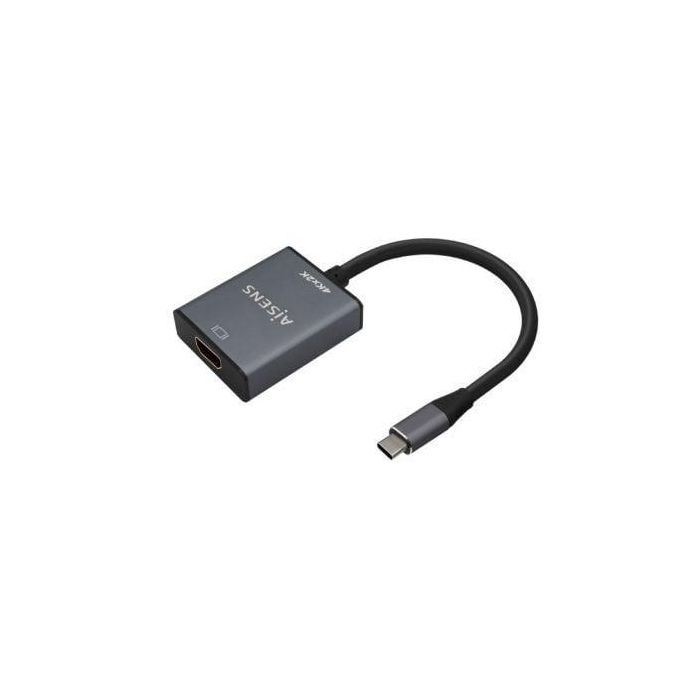 AISENS - CONVERSOR ALUMINIO USB-C A HDMI 4K@30HZ, USB-C/M-HDMI/H, GRIS, 15CM 1 AISENS - CONVERSOR ALUMINIO USB-C A HDMI 4K@30HZ, USB-C/M-HDMI/H, GRIS, 15CM 1