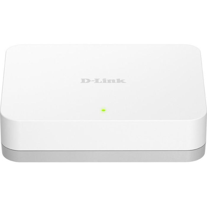 D-Link GO-SW-5G Switch Gigabit de Escritorio 5 Puertos RJ-45 Ethernet Easy, Plug & Play, Eficiencia Energética para SOHO