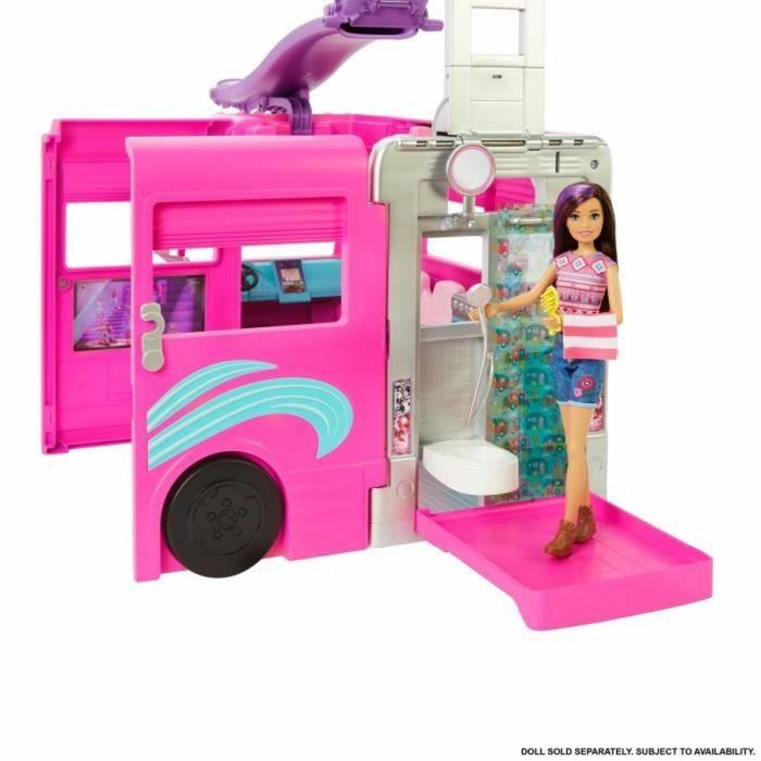 Barbie Mega Motorhome Vehículo Transformable para Muñecas con 7 Zonas de Juego, Tobogán Extensible y Múltiples Accesorios 3 Barbie Mega Motorhome Vehículo Transformable para Muñecas con 7 Zonas de Juego, Tobogán Extensible y Múltiples Accesorios 3