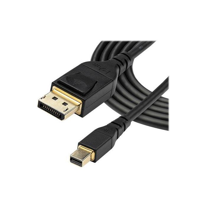 Cable DisplayPort Mini a DisplayPort Startech DP14MDPMM1MB Negro 2