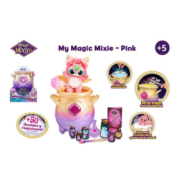 My Magic Mixie Caldero Mágico Rosa - Elabora Pócima para Descubrir Peluche Interactivo con Luz y Sonido (4+ Años) 9 My Magic Mixie Caldero Mágico Rosa - Elabora Pócima para Descubrir Peluche Interactivo con Luz y Sonido (4+ Años) 9