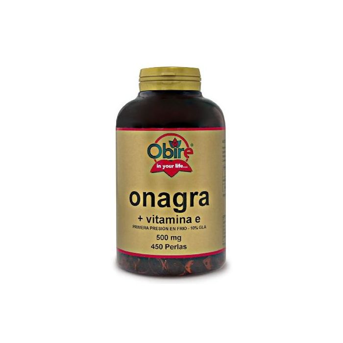 Aceite De Onagra 500 Mg + Vit E. 450 Perlas