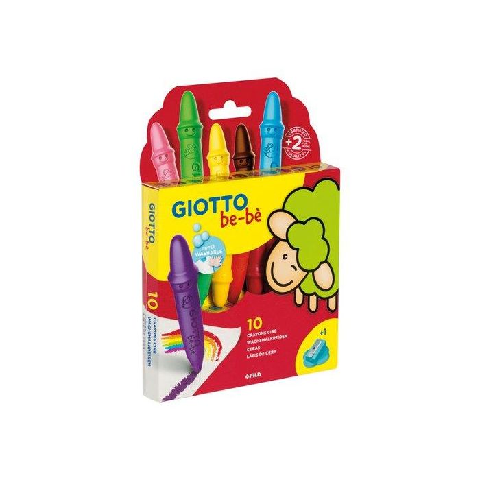 Ceras Giotto Bebe C/10+Afilalapiz