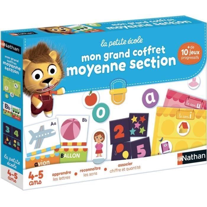 Nathan La Petite Ecole - Caja de Actividades Educativas para Niños +3 años, Sección Media, con Pizarra de Conceptos y Juegos de Aprendizaje 0 Nathan La Petite Ecole - Caja de Actividades Educativas para Niños +3 años, Sección Media, con Pizarra de Conceptos y Juegos de Aprendizaje 0