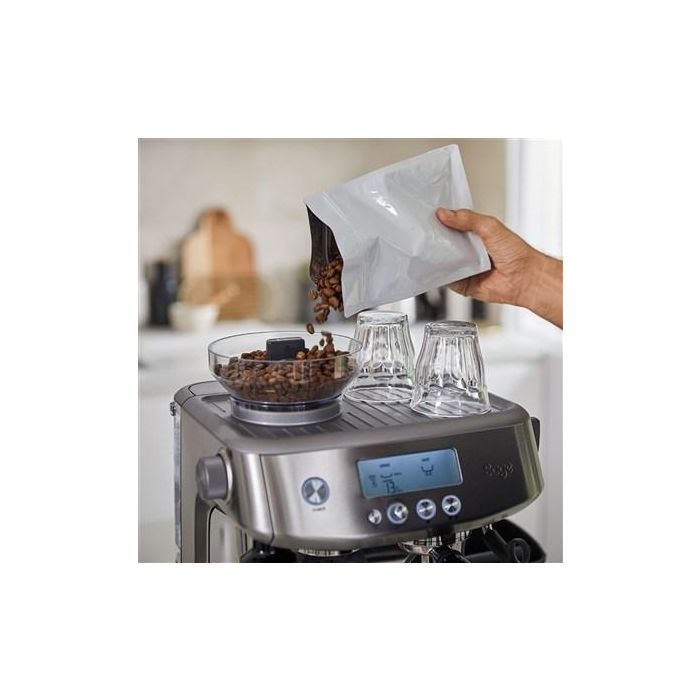 Sage Cafetera Espresso Manual con Molinillo Barista, 3 Segundos, Acero Inoxidable 14