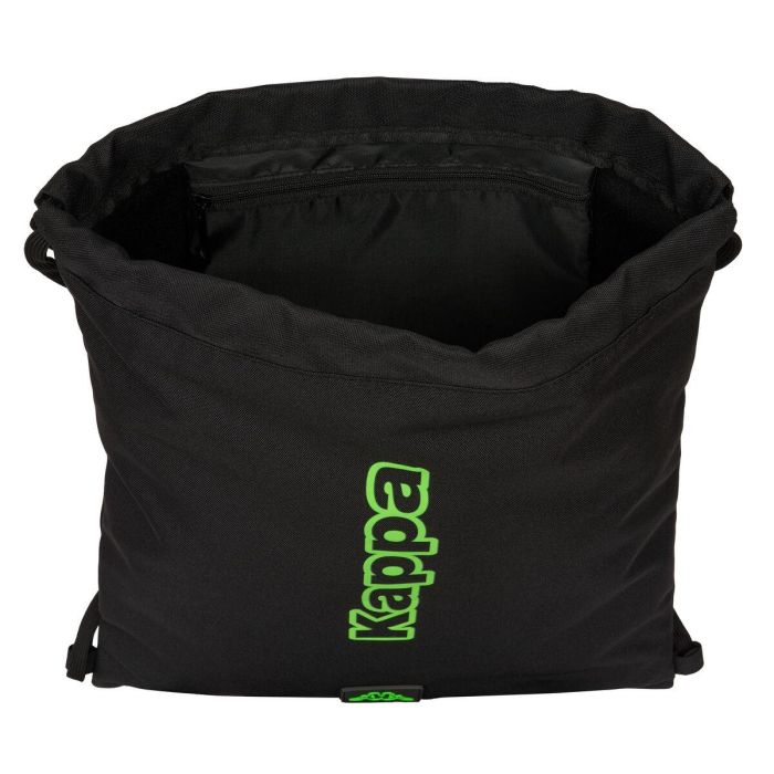 Bolsa Mochila con Cuerdas Kappa Black Negro 35 x 40 x 1 cm 1