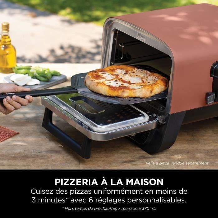 Horno de pizza eléctrico 8 en 1 - NINJA - Leña - OO101EU - Placa pro-heat - Piedra para pizza - 6 posiciones 4 Horno de pizza eléctrico 8 en 1 - NINJA - Leña - OO101EU - Placa pro-heat - Piedra para pizza - 6 posiciones 4