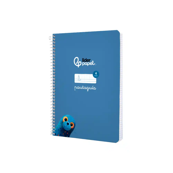 Liderpapel Cuaderno Espiral A5 Pautaguía Tapa Blanda 40 Hojas 75gr Cuadro Pautado 4mm Color Azul 3