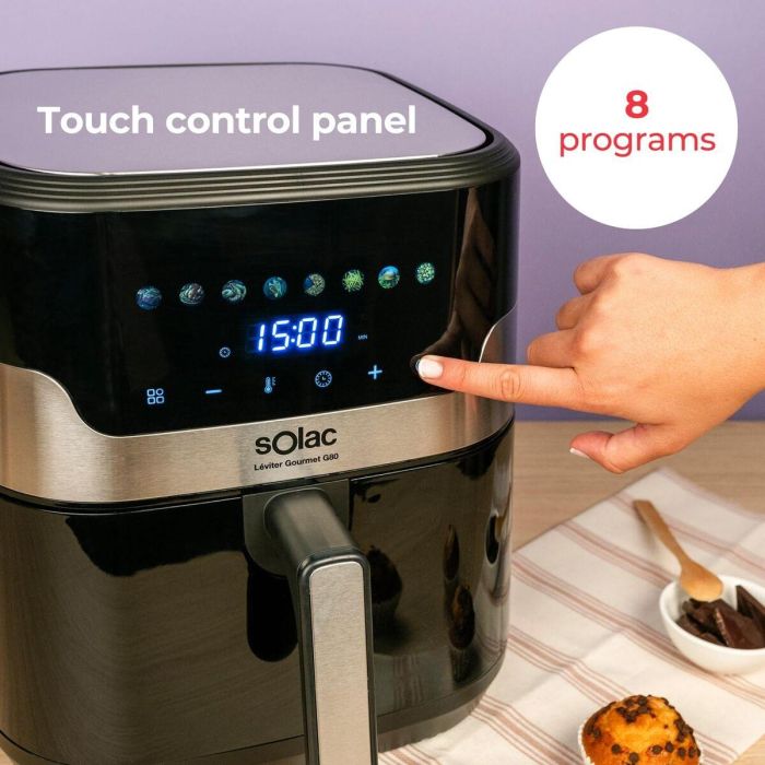 Freidora de Aire Solac Negro 1700 W 8 L
