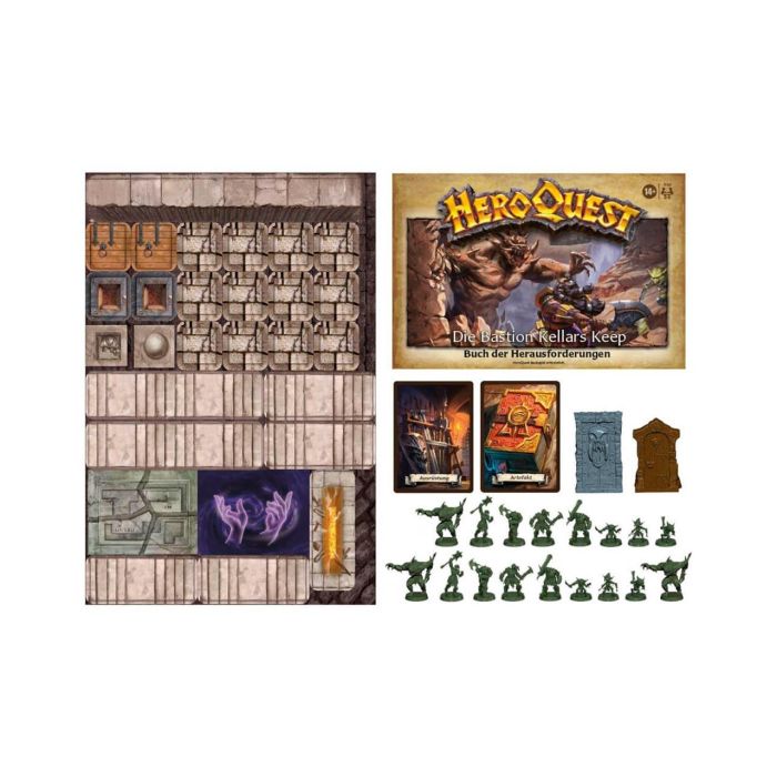 Hasbro Games Heroquest Expansión The Bastion Kellars Keep Alemán F4543 1