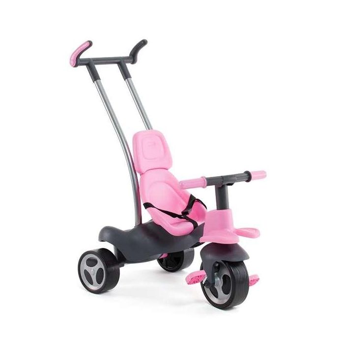 Molto Urban Trike Triciclo Rosa con Palo, Cinturón, Bolsa y Rueda de Goma 98 cm 14