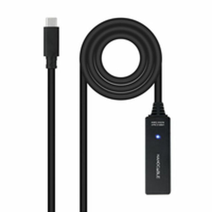 Cable USB NANOCABLE USB 3.2 amplif. C/M-C/H 5m Negro 5 m 9 Cable USB NANOCABLE USB 3.2 amplif. C/M-C/H 5m Negro 5 m 9